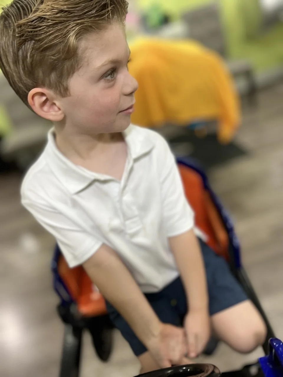 Boy haircut at Sparkles and Spikes kids salon #055