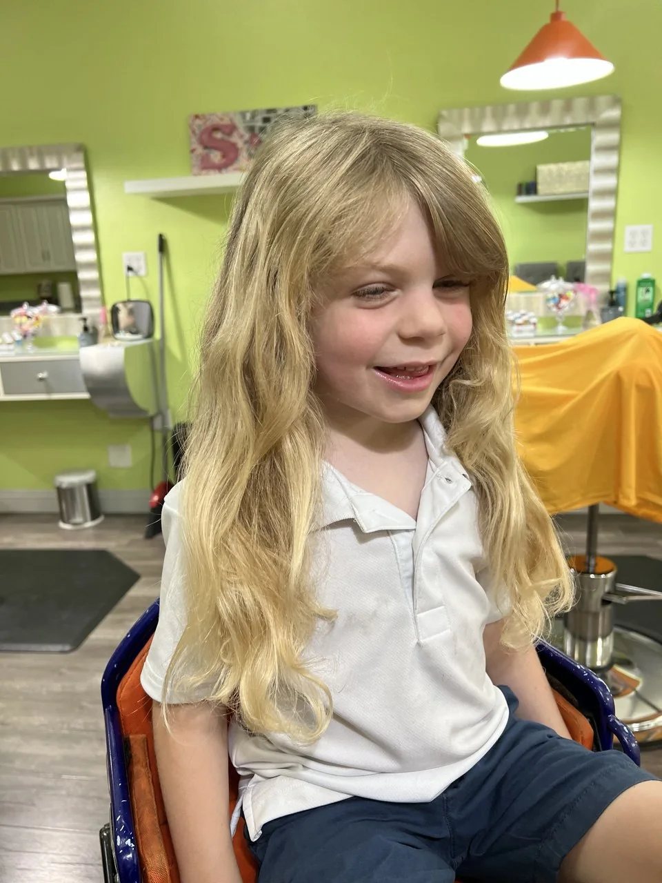 Braids and styled hair at Sparkles and Spikes kids salon #052