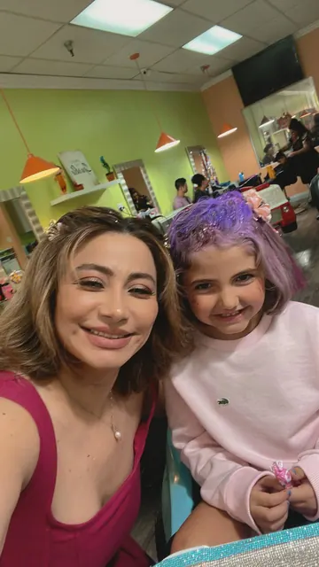 Braids and styled hair at Sparkles and Spikes kids salon #030